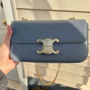 CELINE Triomphe Chain Shoulder Bag